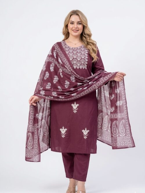 Lakhnavi Kurta Set with Dupatta