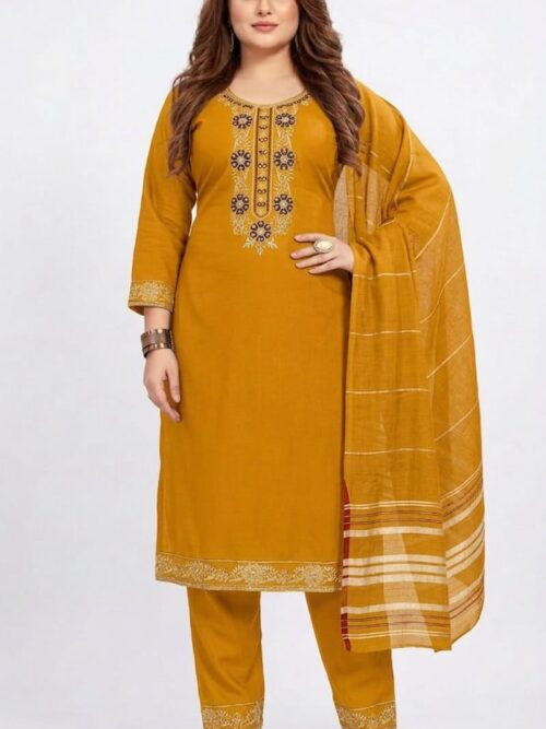 Semi Party Wear Dress Set with Dupatta