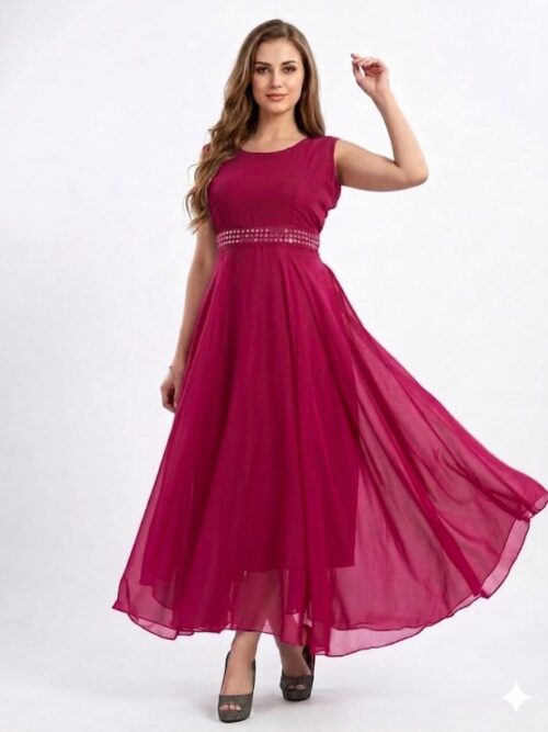 Georgette Western Gown – Perfect for Summer