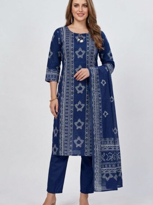 Star Print Dress Set – Trendy & Comfortable