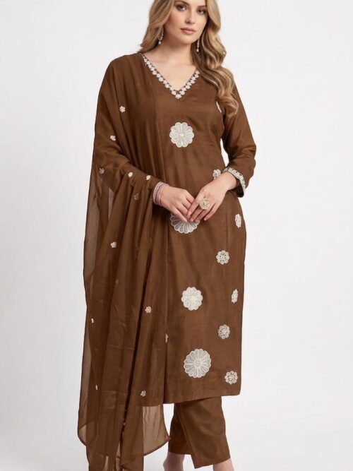 Mul Cotton Dress Set with Dupatta