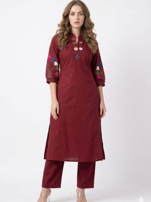 Mirror Work Coord Set with Plazo Pants