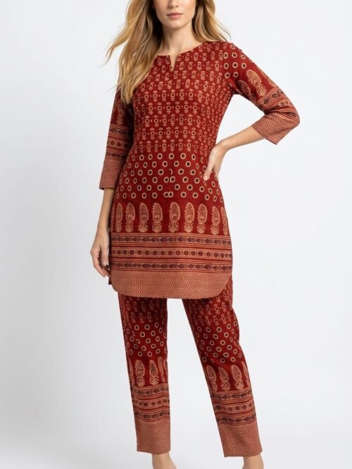 Short co-ord set with Jaipuri touch