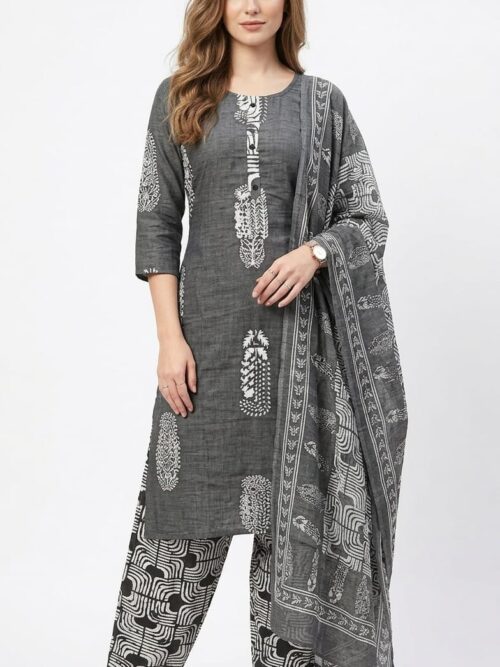 Batik Kurta Set with Dupatta