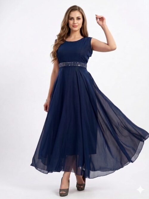 Georgette Western Gown – Perfect for Summer