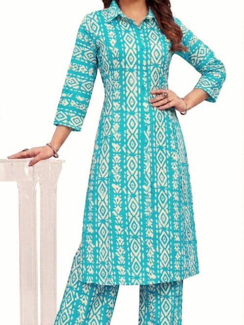 Collar Batik Co-ord Set