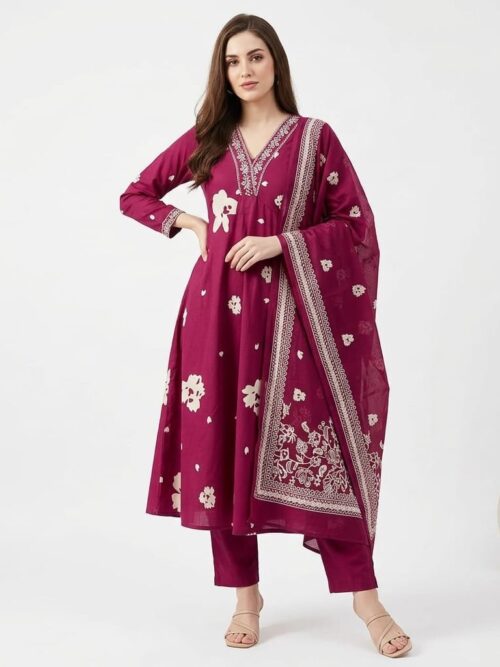 Nyra Dress Set with Dupatta
