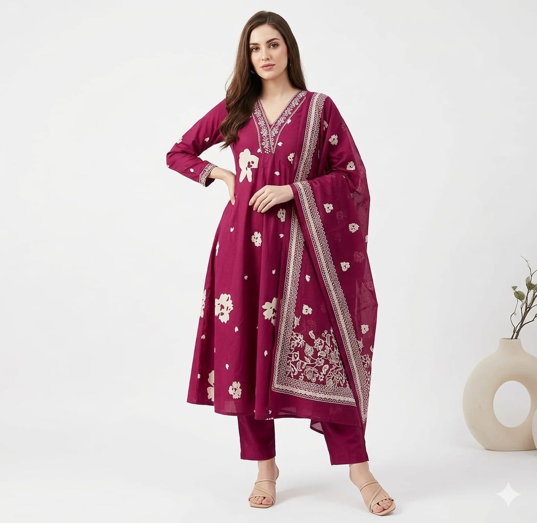 Nyra Dress Set with Dupatta