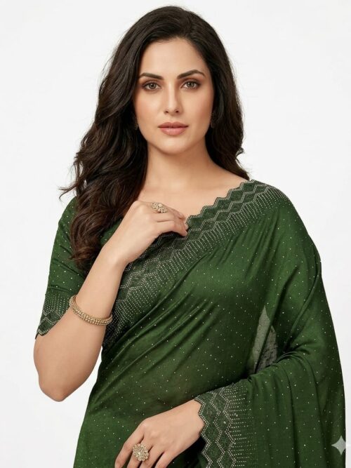 Party Wear Stone Work Saree