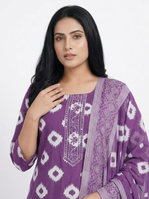 Elegant Cotton Ethnic Set – Perfect for Casual & Office Wear