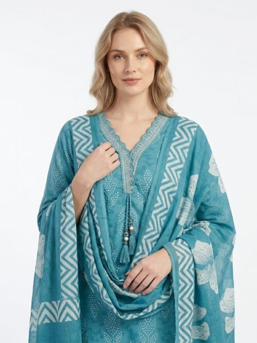 Bandhani Dress With Dupatta