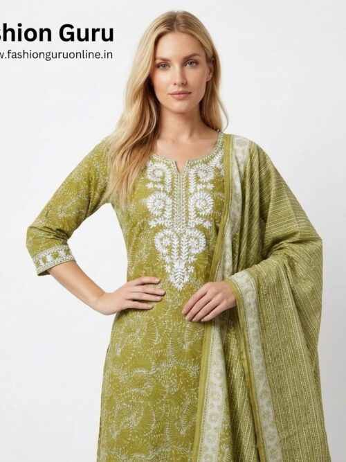 Lakhnawi Cotton Dress 