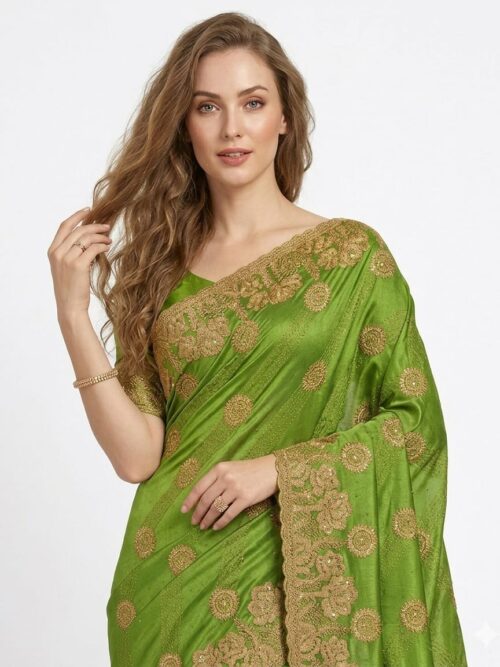 Light Green Party Wear Saree