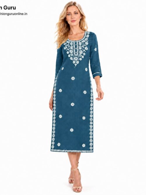 Premium Office Wear Lakhnawi Kurti 