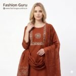 Square Bandhani Print Dress Set with Dupatta
