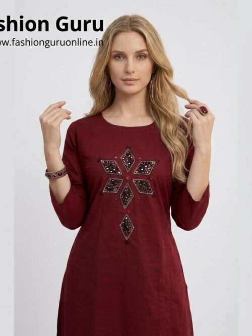 Ajrakh Patch Work Co-ord Set