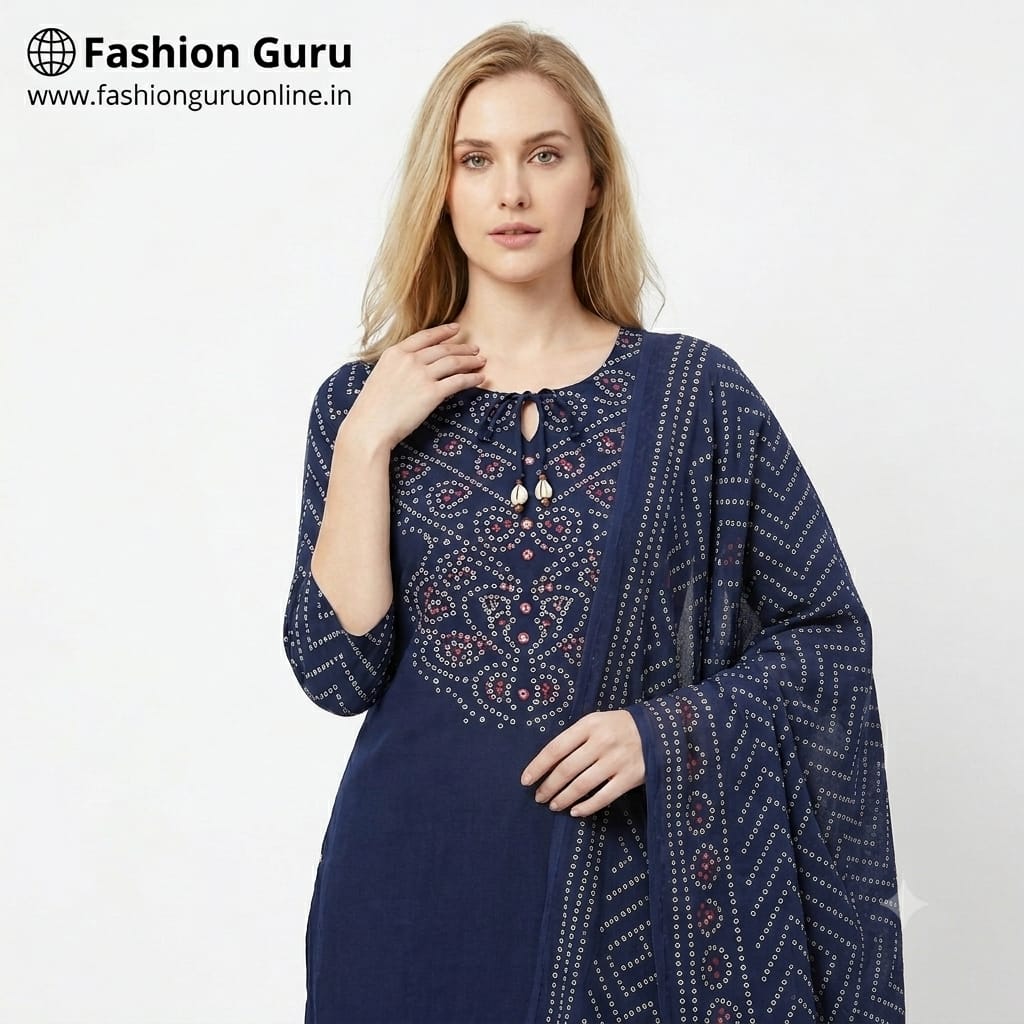 Viral Bandhani Dress Set