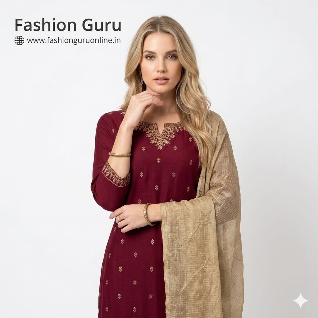 Heavy Party Wear Dress with Contrast Dupatta