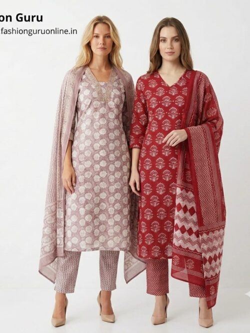 Office Wear Pure Cotton Dress Set with Dupatta