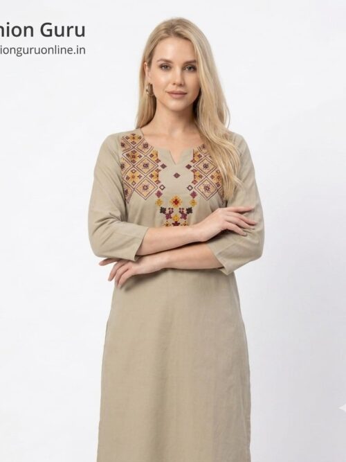 Elegant Colourful Embroidery Co-ord Set 