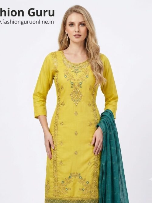 Heavy Pearl Work Party Wear Dress