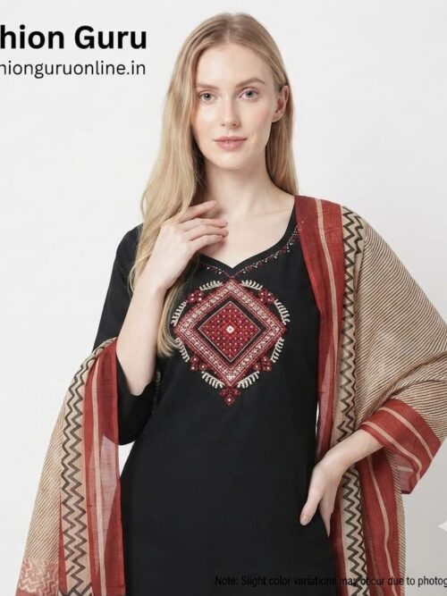 Premium Quality Ajrakh Dress Set