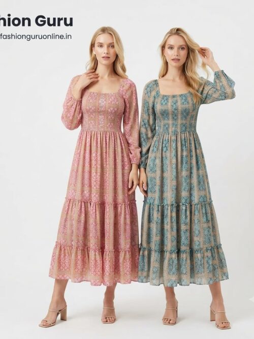 Stylish Branded Georgette Western Gown