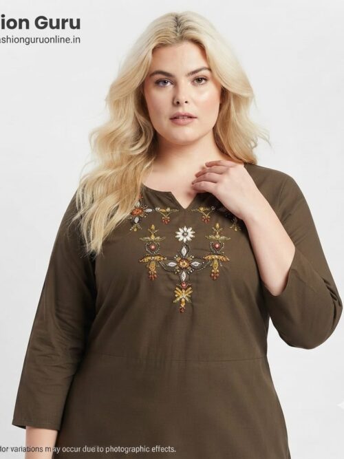 Elegant Colourful Embroidery Co-ord Set