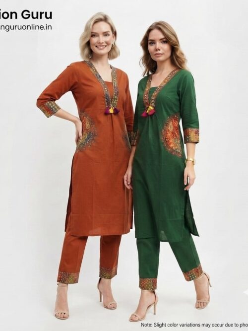 Two Pocket Ajrakh Co-ord Set