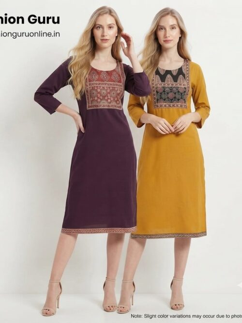 Ajrakh Office Wear Kurti 