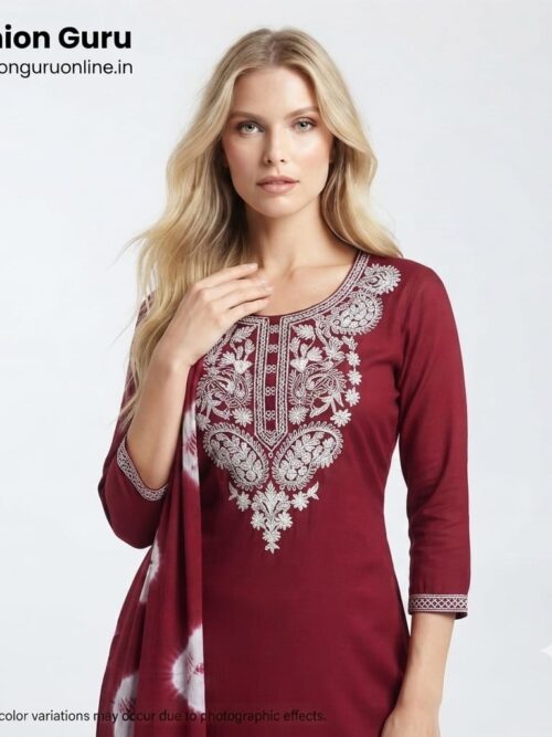 Elegant Lakhnawi Work Dress Set