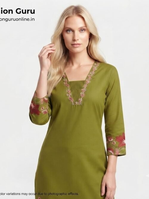 Flower Embroidery Co-ord Sets