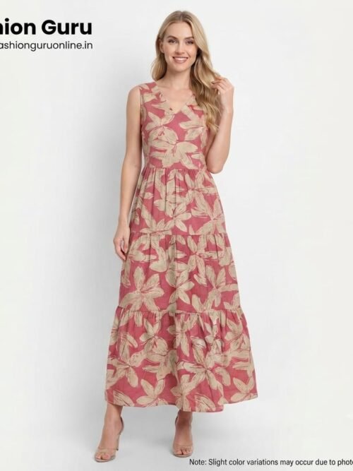 Floral Short Western Gown