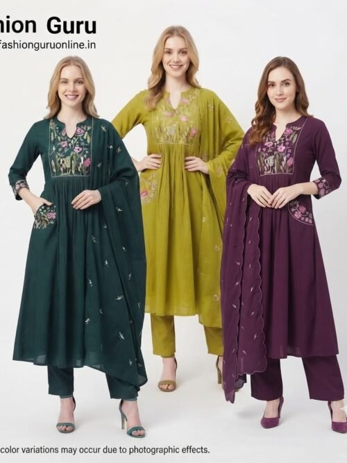 Two-Pocket Anarkali with Dupatta ✨