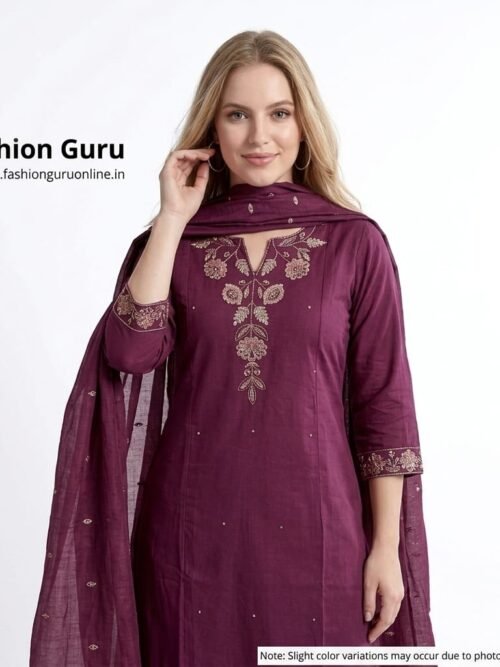 Embroidered Kurta Set with Dupatta ✨